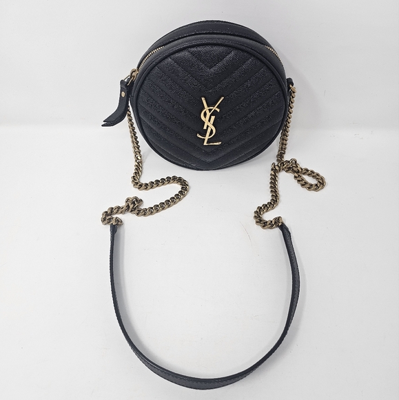 Yves Saint Laurent Paris Vinyle Round Camera Shoulder Bag - Picture 4 of 16